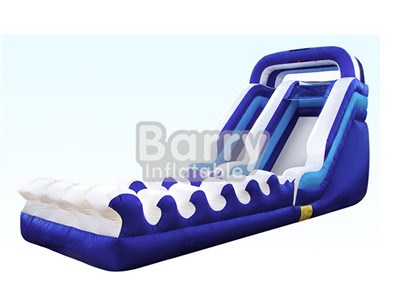 Outdoor Inflatable Double Slip And Slide With Pool From China Guangzhou Inflatable Factory  BY-SNS-054
